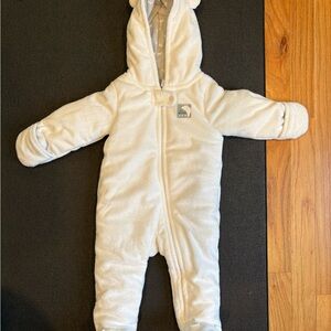 Carter's Cream Fleece Kids Footie